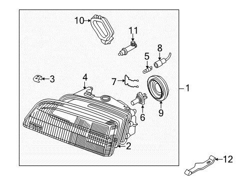 2003 Volvo C70 Headlamps, Headlamp Washers/Wipers