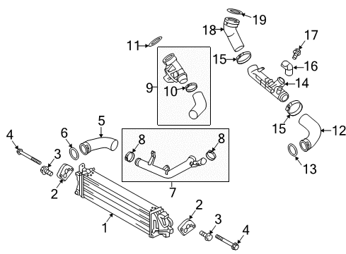 2018 Volvo XC60 Intercooler, Fuel Delivery Diagram 2