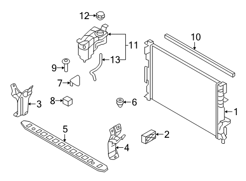 2015 Volvo V60 Cross Country Radiator & Components