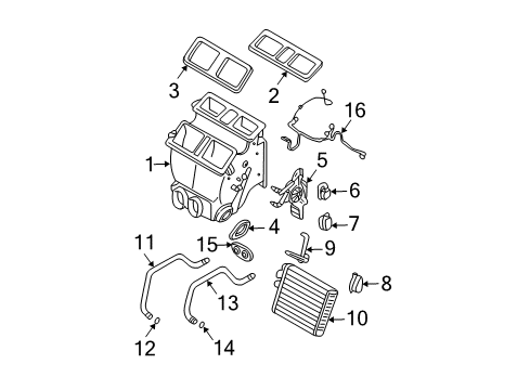 2011 Volvo XC90 Heater Core & Control Valve
