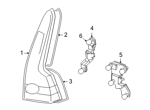 2009 Volvo V50 Combination Lamps