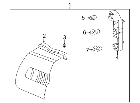 1998 Volvo S70 Tail Lamps