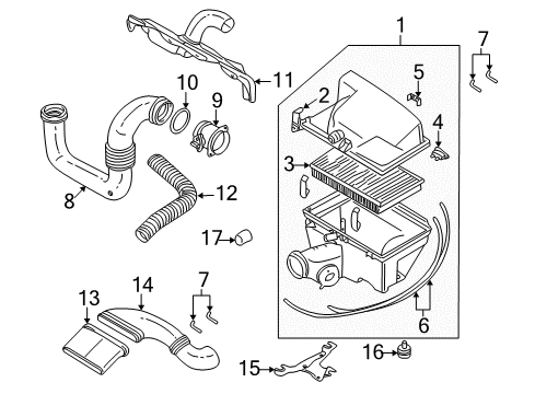2003 Volvo S80 Air Intake