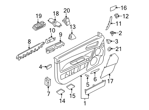 2009 Volvo C70 Interior Trim - Door