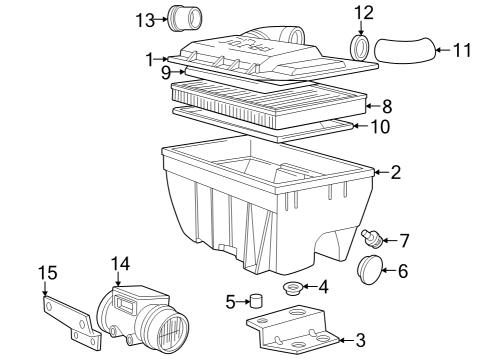 1995 Volvo 940 Air Filter Diagram for 1257546