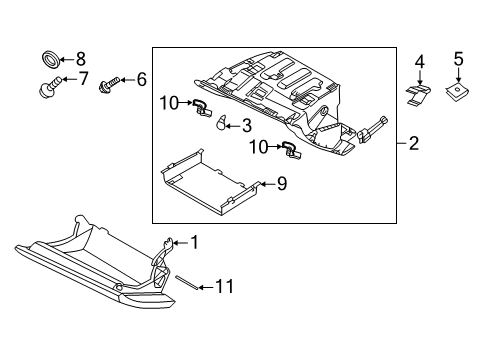 2019 Volvo S60 Glove Box