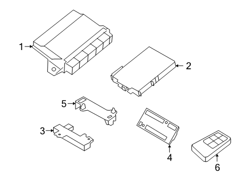 2009 Volvo V70 Keyless Entry Components