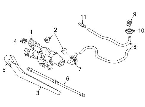 2019 Volvo XC90 Lift Gate - Wiper & Washer Components