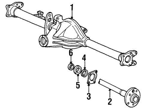 1993 Volvo 940 Axle Housing - Rear