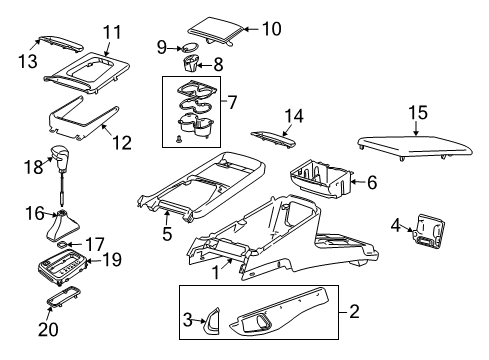 2013 Volvo XC90 Cup Holder Diagram for 30781471