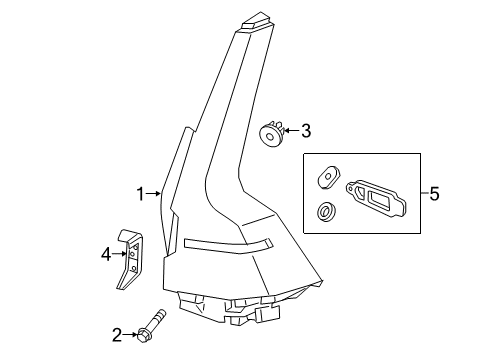 2021 Volvo V60 Cross Country Tail Lamps