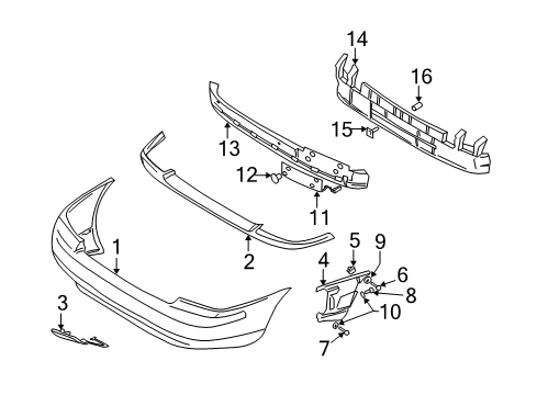 2002 Volvo S60 Rear Bumper