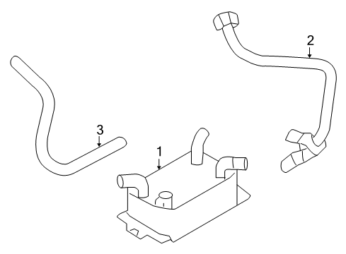 2009 Volvo V50 Trans Oil Cooler