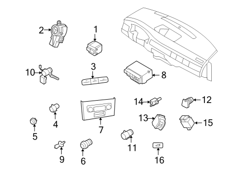 2011 Volvo XC60 Center Console