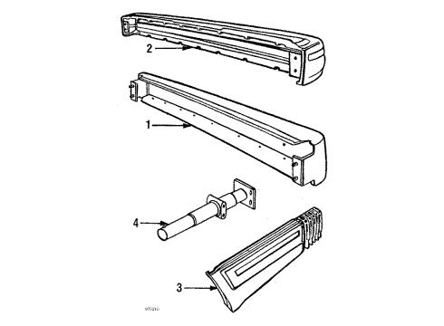 1988 Volvo 740 Rear Bumper