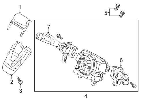 2018 Volvo V90 Cross Country Switches