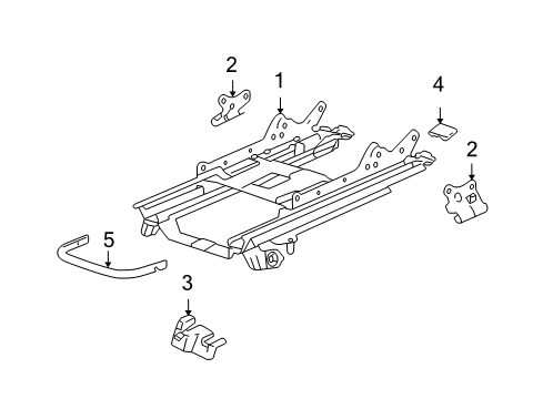 2005 Volvo XC90 Tracks & Components Diagram 1
