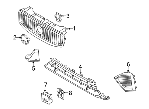 2023 Volvo XC60 Emblem Diagram for 32337964