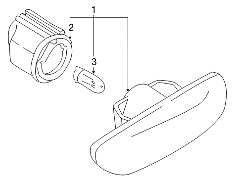 2006 Volvo XC70 Side Marker Lamps