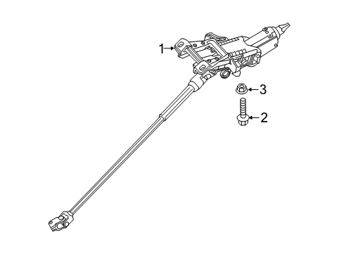 2017 Volvo V60 Cross Country Steering Column & Wheel, Steering Gear & Linkage Diagram 2