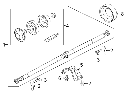 2021 Volvo XC40 Recharge Drive Shaft - Rear