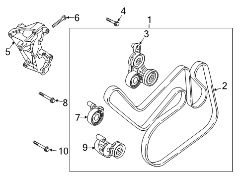 2018 Volvo XC60 Serpentine Belt Diagram for 9487315