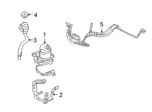 2009 Volvo S40 P/S Pump & Hoses, Steering Gear & Linkage Diagram 2