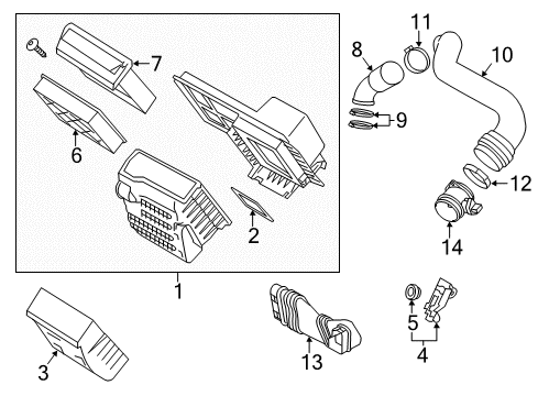 2015 Volvo XC60 Air Intake Diagram 3