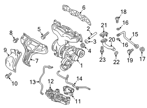 2022 Volvo XC60 Turbocharger Diagram for 36011747
