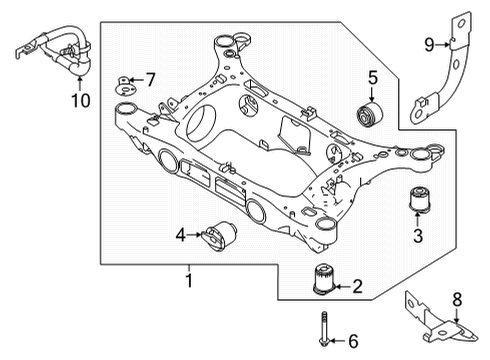 2023 Volvo C40 Recharge Suspension Mounting - Rear