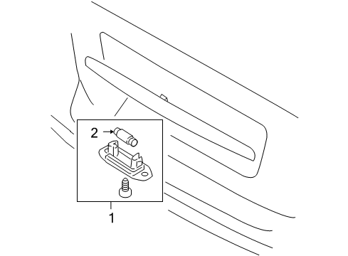 2009 Volvo V50 License Lamps
