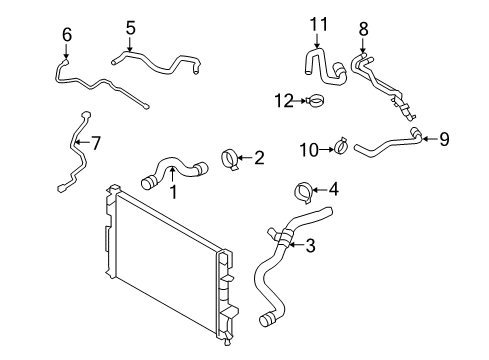 2009 Volvo XC70 Hoses, Lines & Pipes Diagram 2