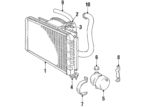 1988 Volvo 780 Radiator & Components