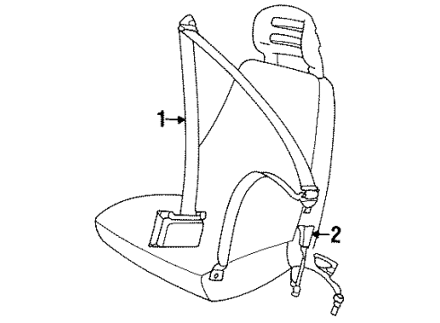 1989 Volvo 245 Front Seat Belts
