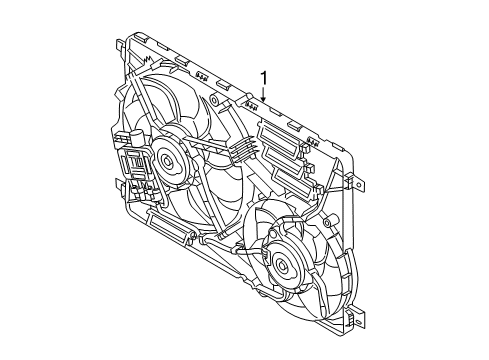 2016 Volvo V60 Cooling System, Radiator, Water Pump, Cooling Fan Diagram 3