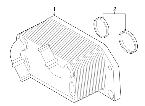 2023 Volvo V90 Cross Country Oil Cooler