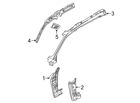 2021 Volvo XC40 Recharge Hinge Pillar