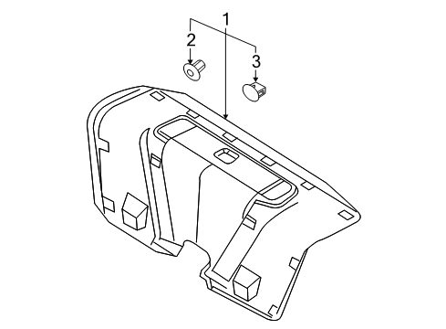 2002 Volvo S60 Interior Trim - Trunk Lid