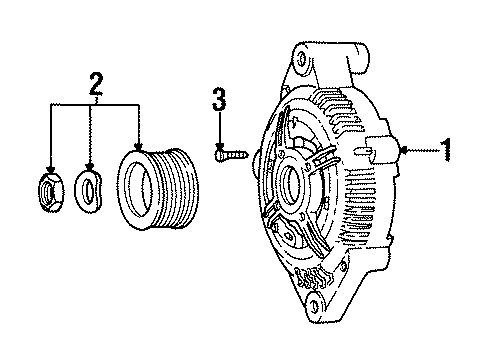 1998 Volvo S90 Alternator