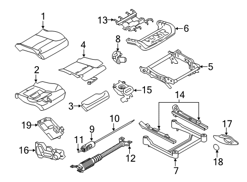 2019 Volvo V90 Cross Country Power Seats Diagram 2