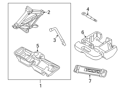 2016 Volvo S60 Cross Country Jack & Components