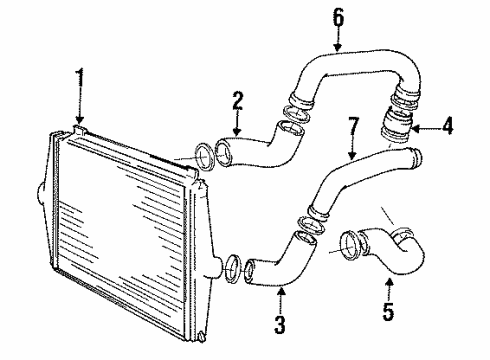 1992 Volvo 740 Intercooler