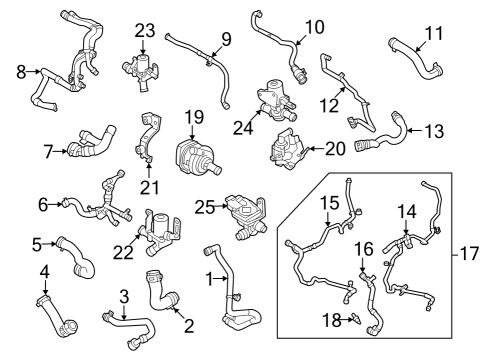 2023 Volvo XC40 ECM Diagram for 36003609