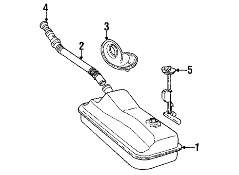 1989 Volvo 245 Fuel Supply