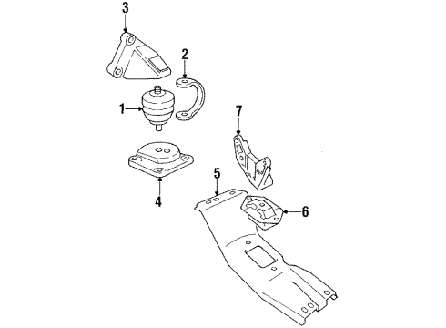 1991 Volvo 780 Engine Mounting