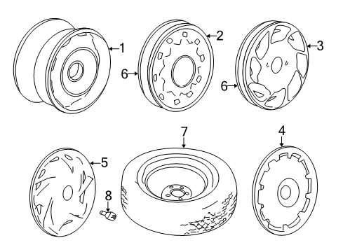 1998 Volvo V70 Wheels Diagram 2