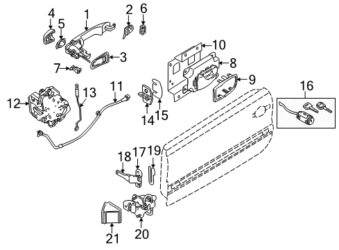 2003 Volvo C70 Lock & Hardware