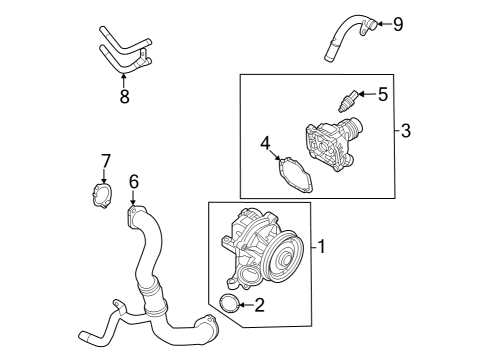 2023 Volvo V90 Cross Country Water Pump