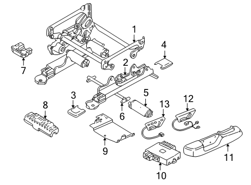 1999 Volvo S80 Tracks & Components Diagram 2