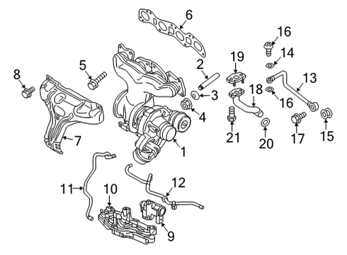 2023 Volvo V60 Cross Country Turbocharger & Components